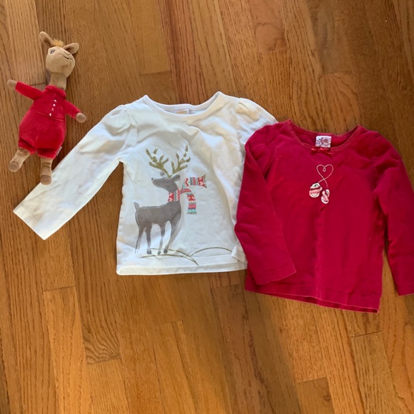 EUC HOLIDAY Shirts and matching pants. Size 2 T - Picture 2 of 8